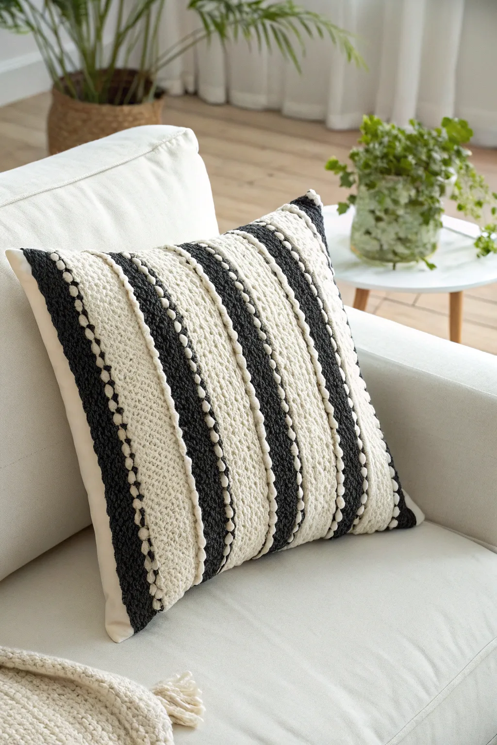 Elevate your decor with the timeless allure of bold stripes.