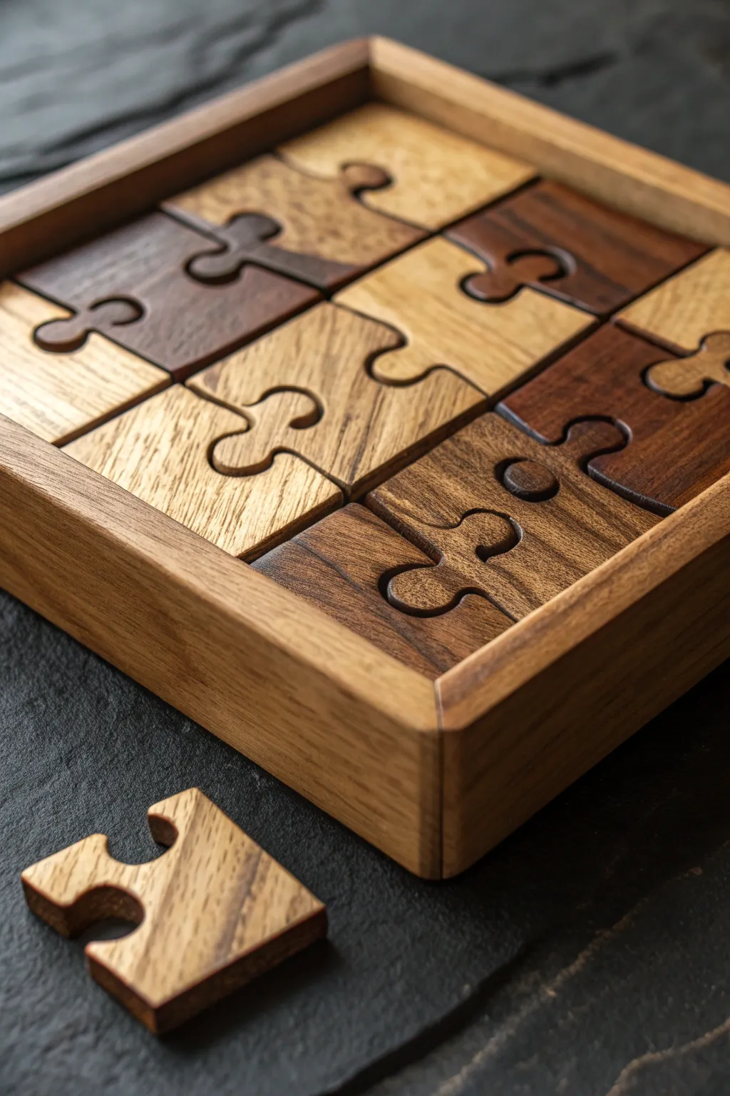 Unlock the beauty of craftsmanship with this exquisite wooden puzzle.