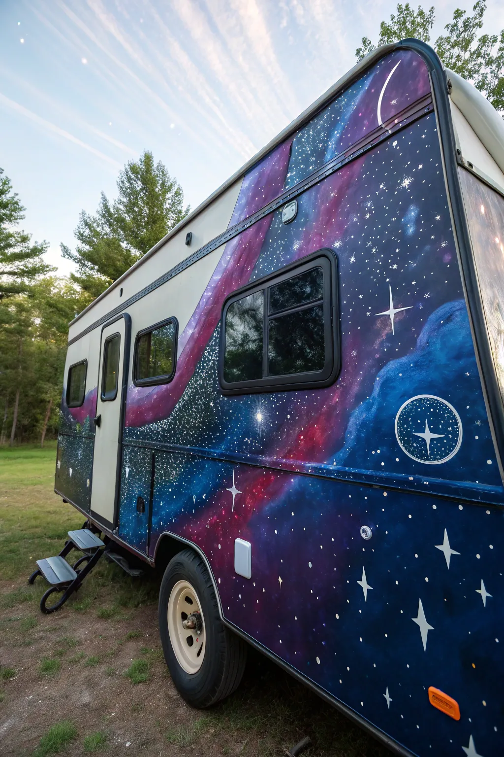Embark on a cosmic journey with your camper—where the night sky is always within reach.