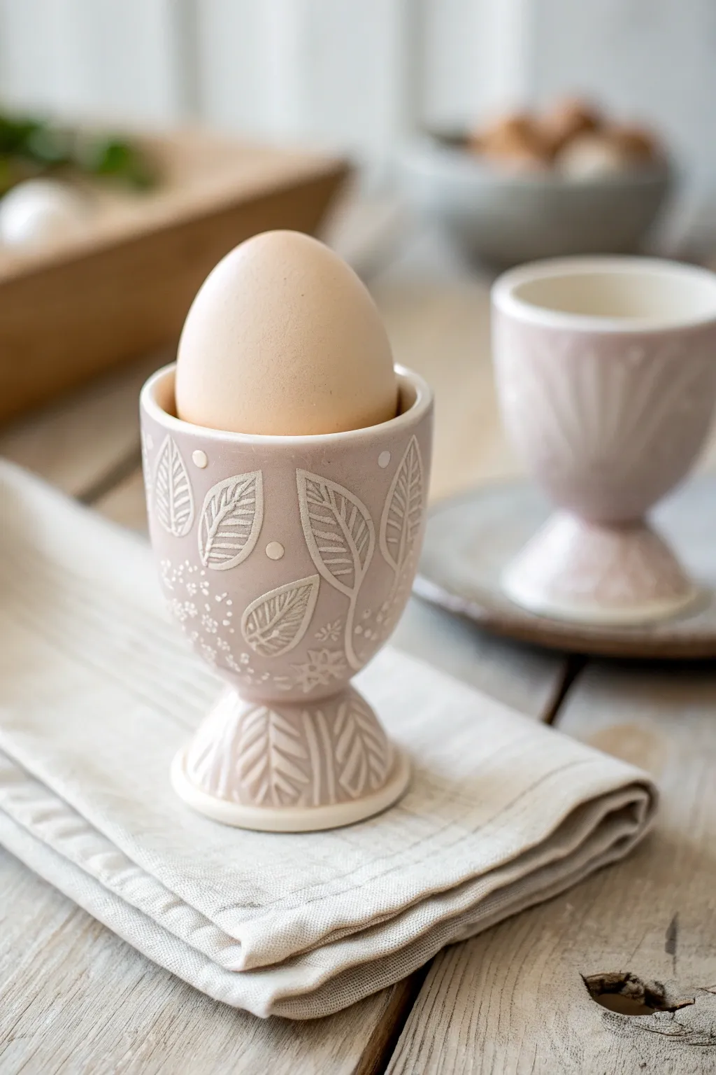 Elevate your breakfast experience with charming handmade egg cups—simple elegance meets boho charm.