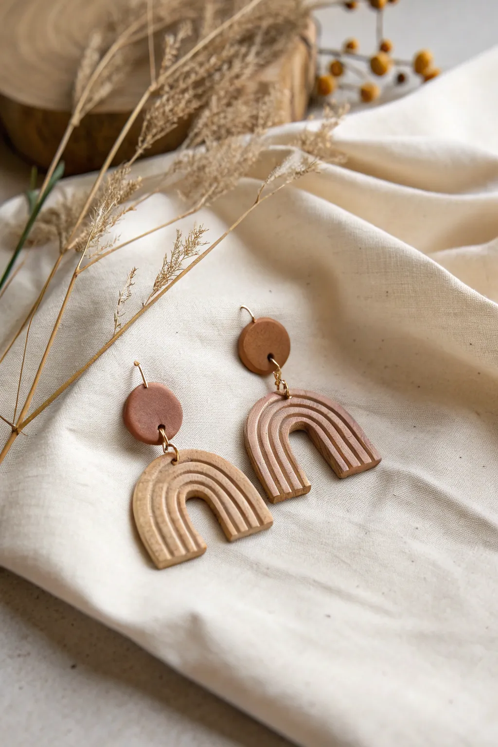 Discover the art of wearable clay: where simplicity meets elegance.