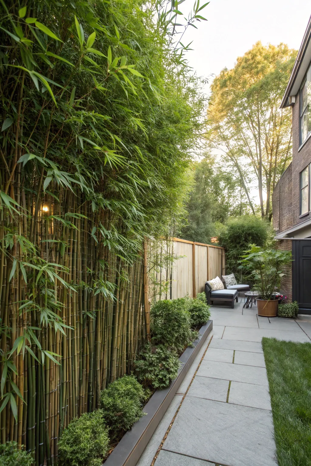 Bamboo offers a quick and exotic privacy solution.