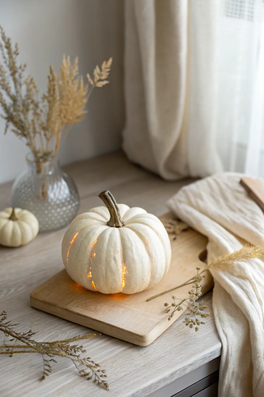 Add a touch of magic to your baby's pumpkin art with a glow-in-the-dark masterpiece!