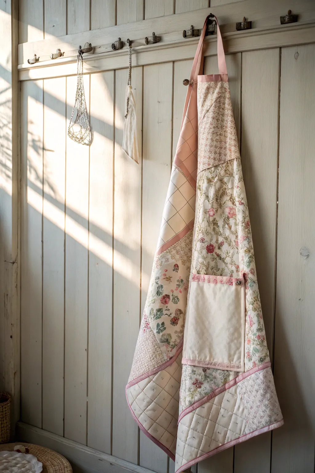 Embrace the warmth of handmade elegance with a quilted apron, perfect for holiday baking.