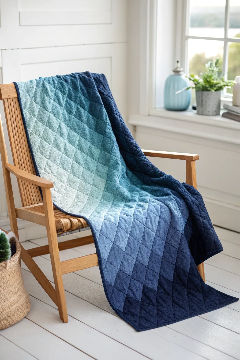Embrace the art of subtle transitions with a gradient quilt masterpiece.