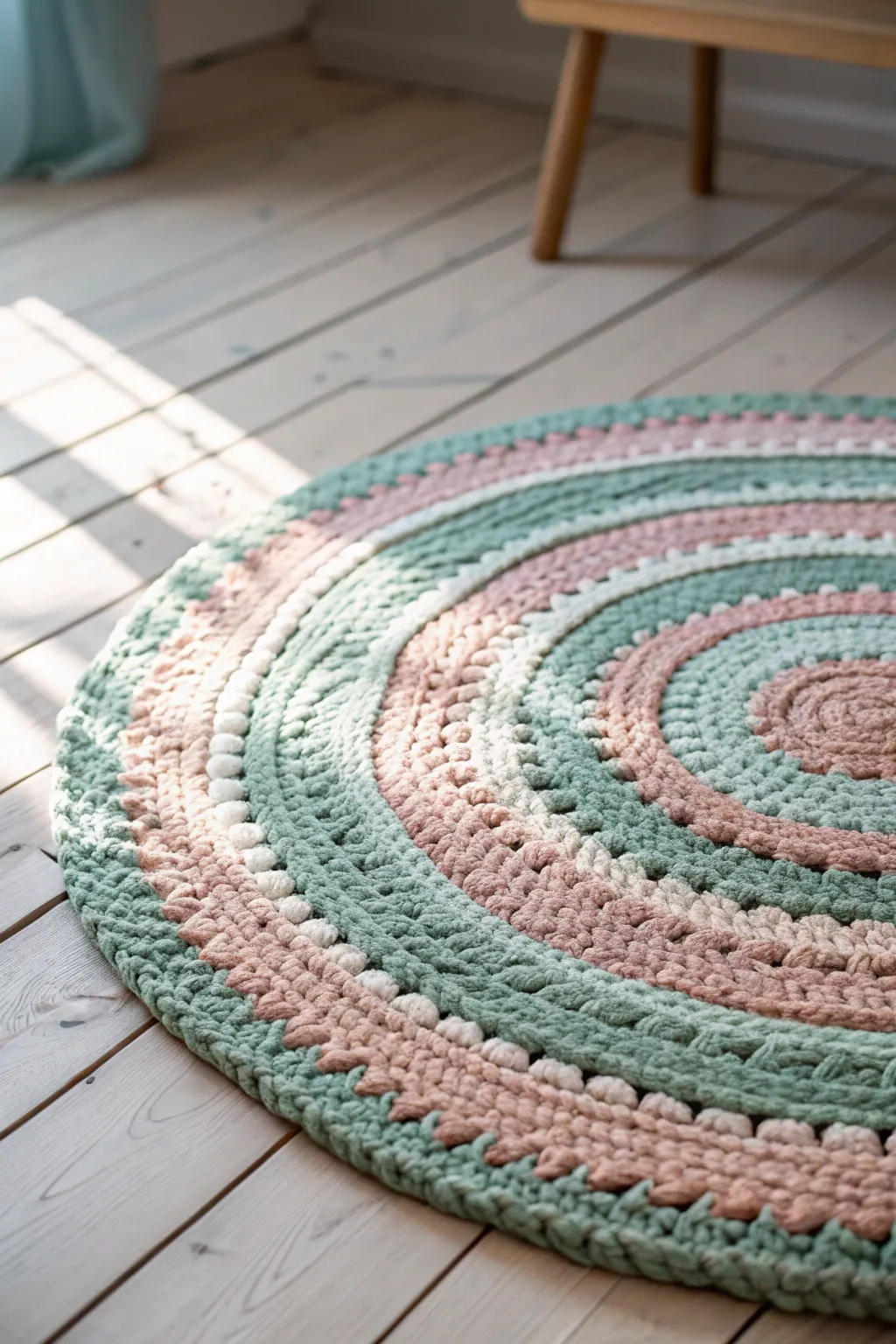 Transform old tees into a stunning boho-chic rug that adds a personal touch and warmth to your minimalist space.