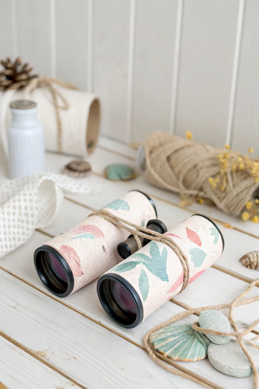 Transform toilet paper rolls into charming binoculars for your child's next adventure—where simplicity meets creativity!