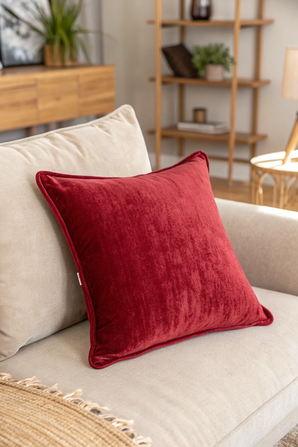 Embrace elegance with a touch of red velvet luxury.