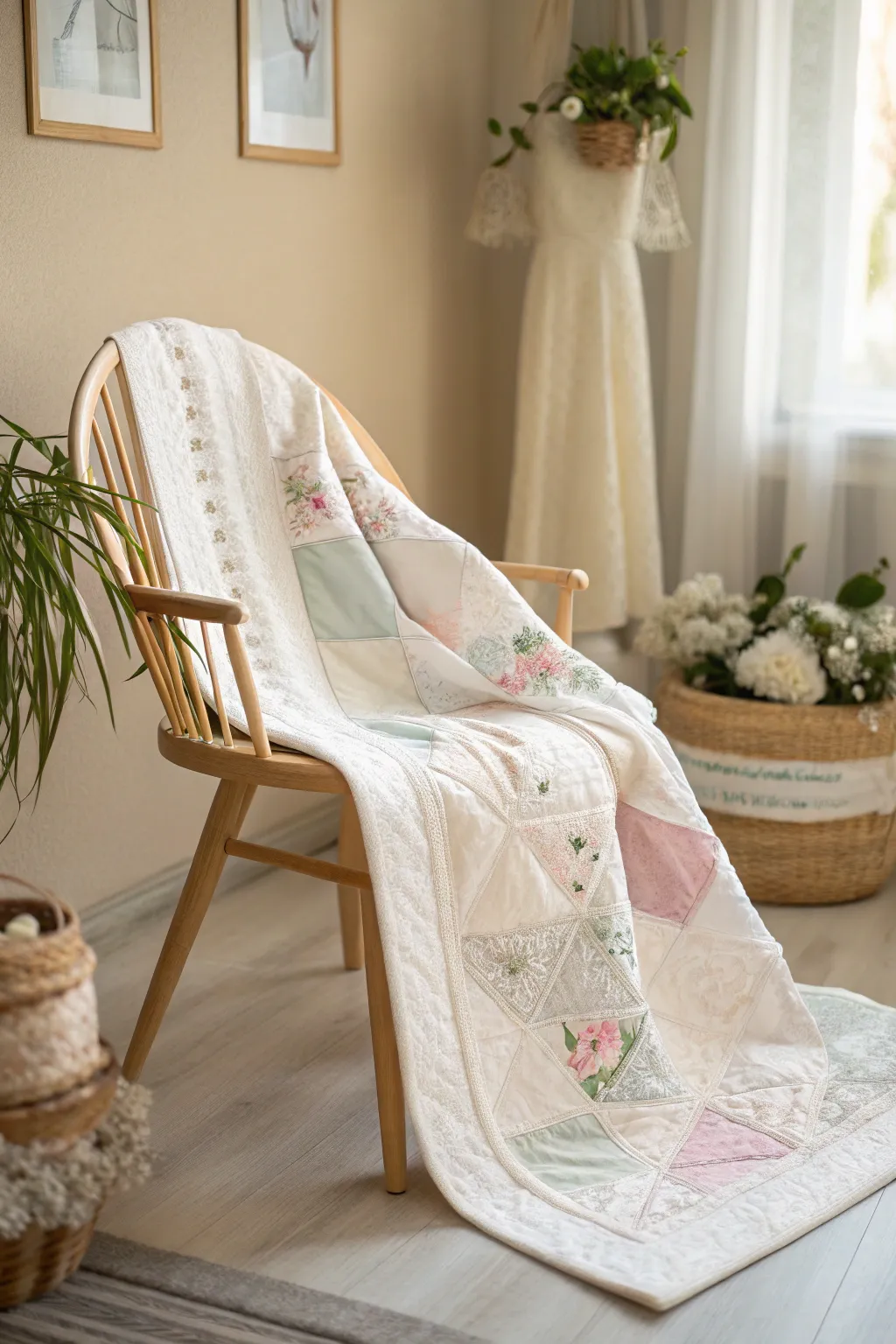 Transform cherished memories into a stunning quilted masterpiece, blending elegance and sentimentality.