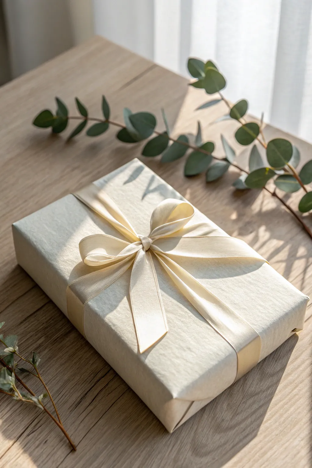 Effortlessly charming: Discover the beauty of the simple 'tie and tuck' wrapping technique.