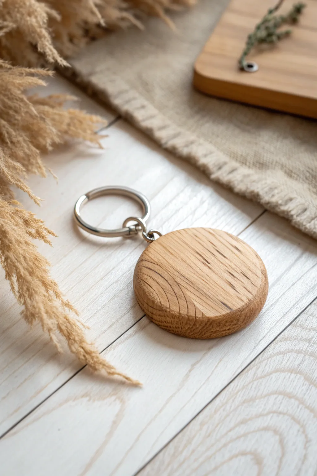 Sustainable style with a touch of nature—embrace eco-friendly elegance with this minimalist keychain.