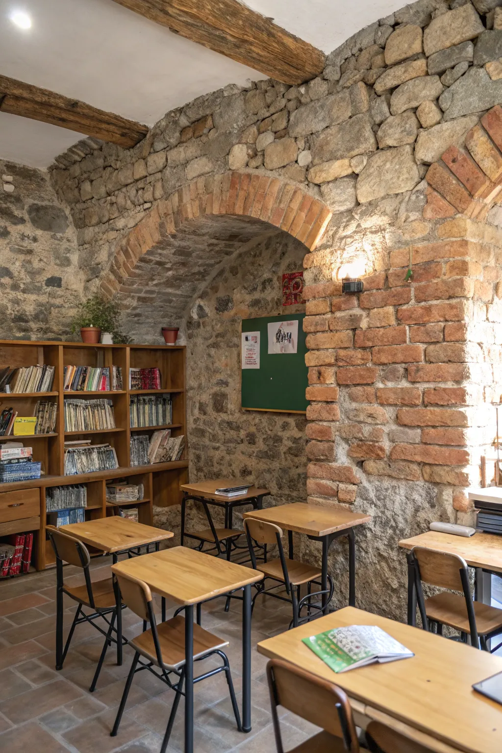 Adding depth with stone or brick accents.