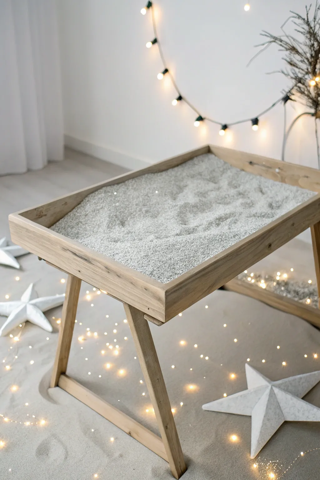 Embark on a Space Odyssey from the comfort of your home with this enchanting sand table centerpiece.