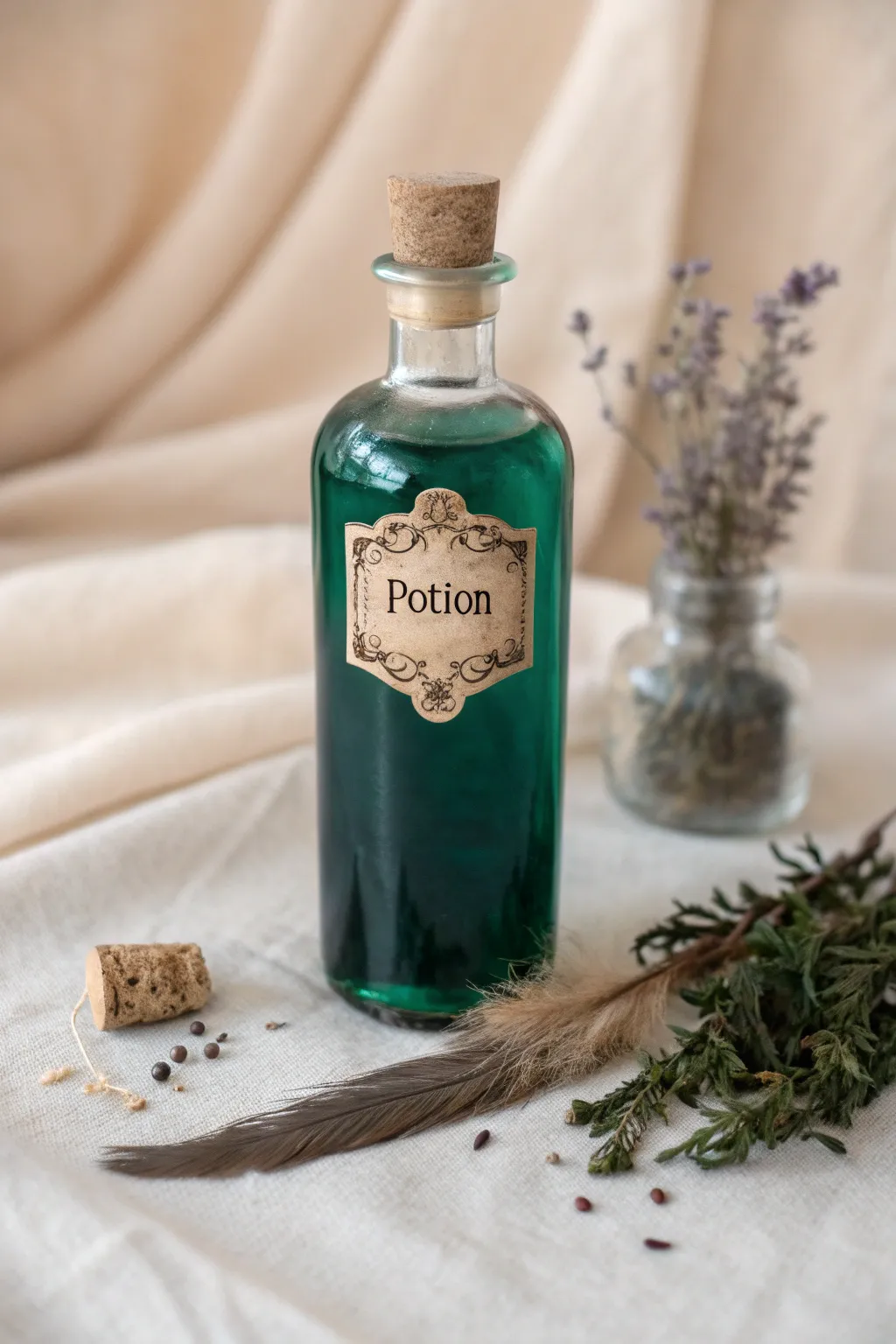 Craft your own enchanting potion bottle for a touch of Halloween magic that’s both chic and sustainable!