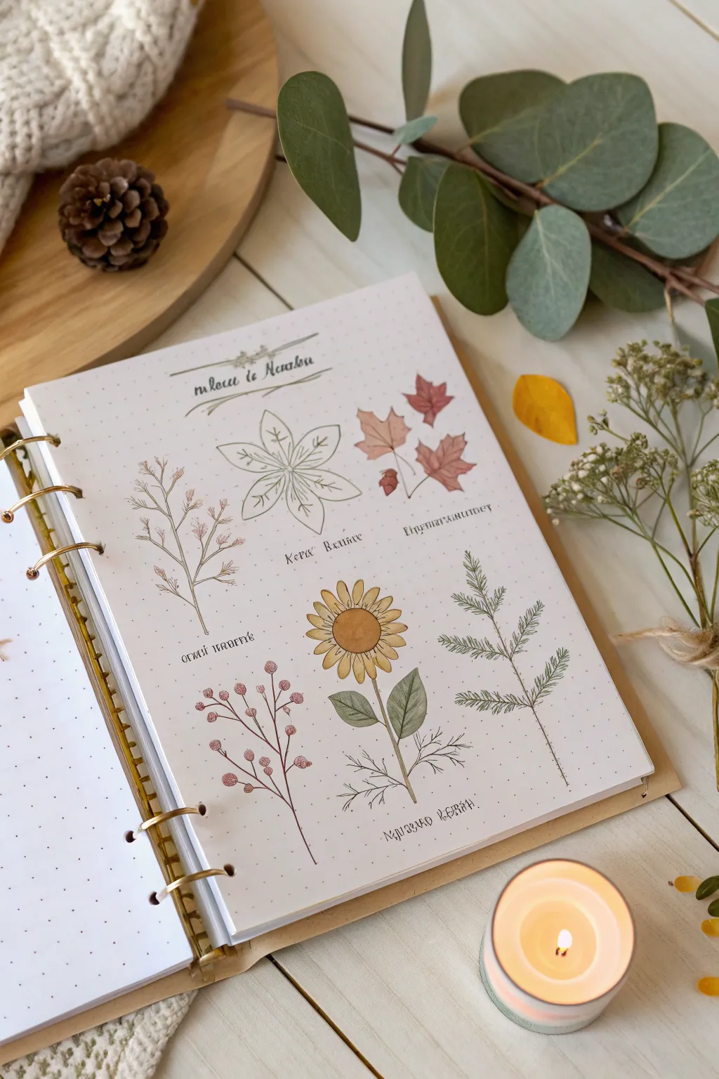 Capture life's seasonal stories with a touch of elegance and nature's beauty. #ScrapbookLove