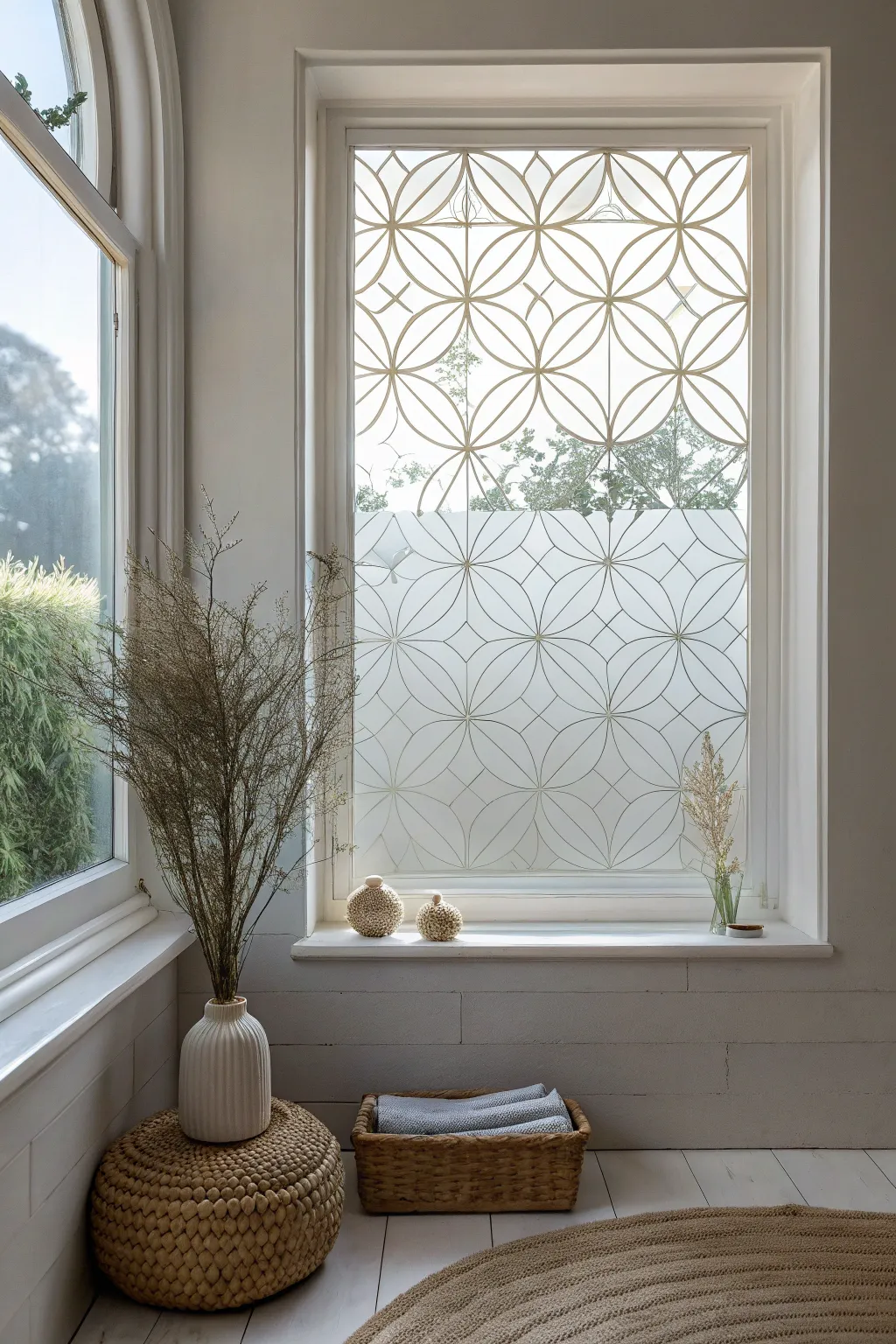 Transform your space with Seed of Life window film: privacy meets artistry.
