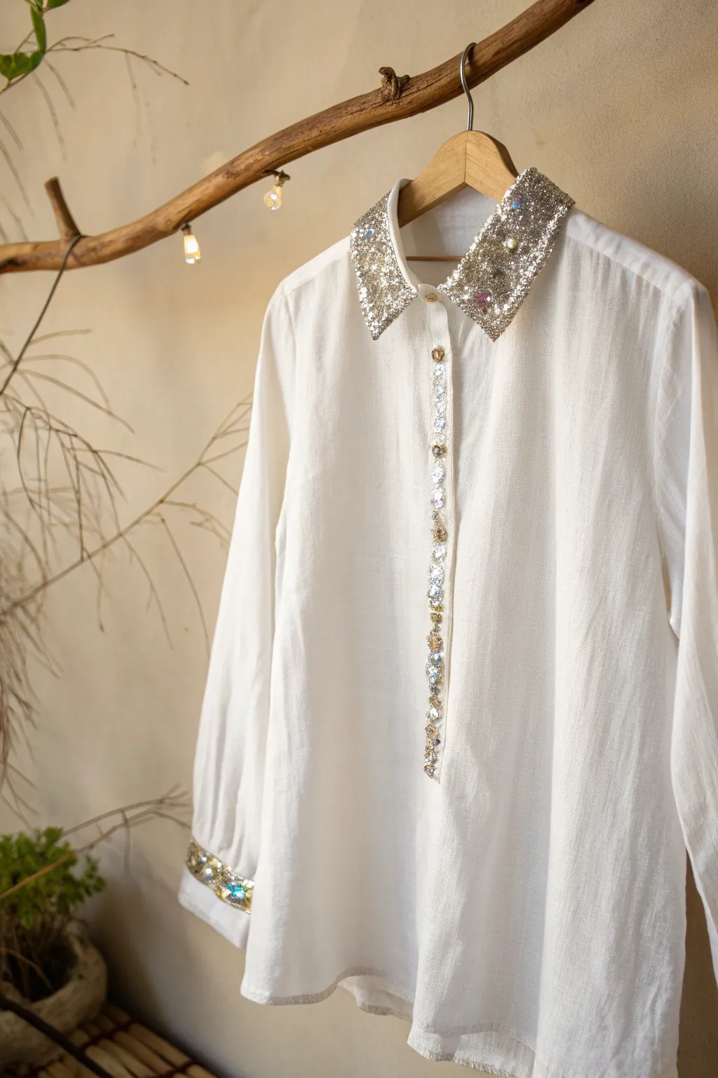 Add a touch of sparkle with sequin embellishments for effortless elegance.