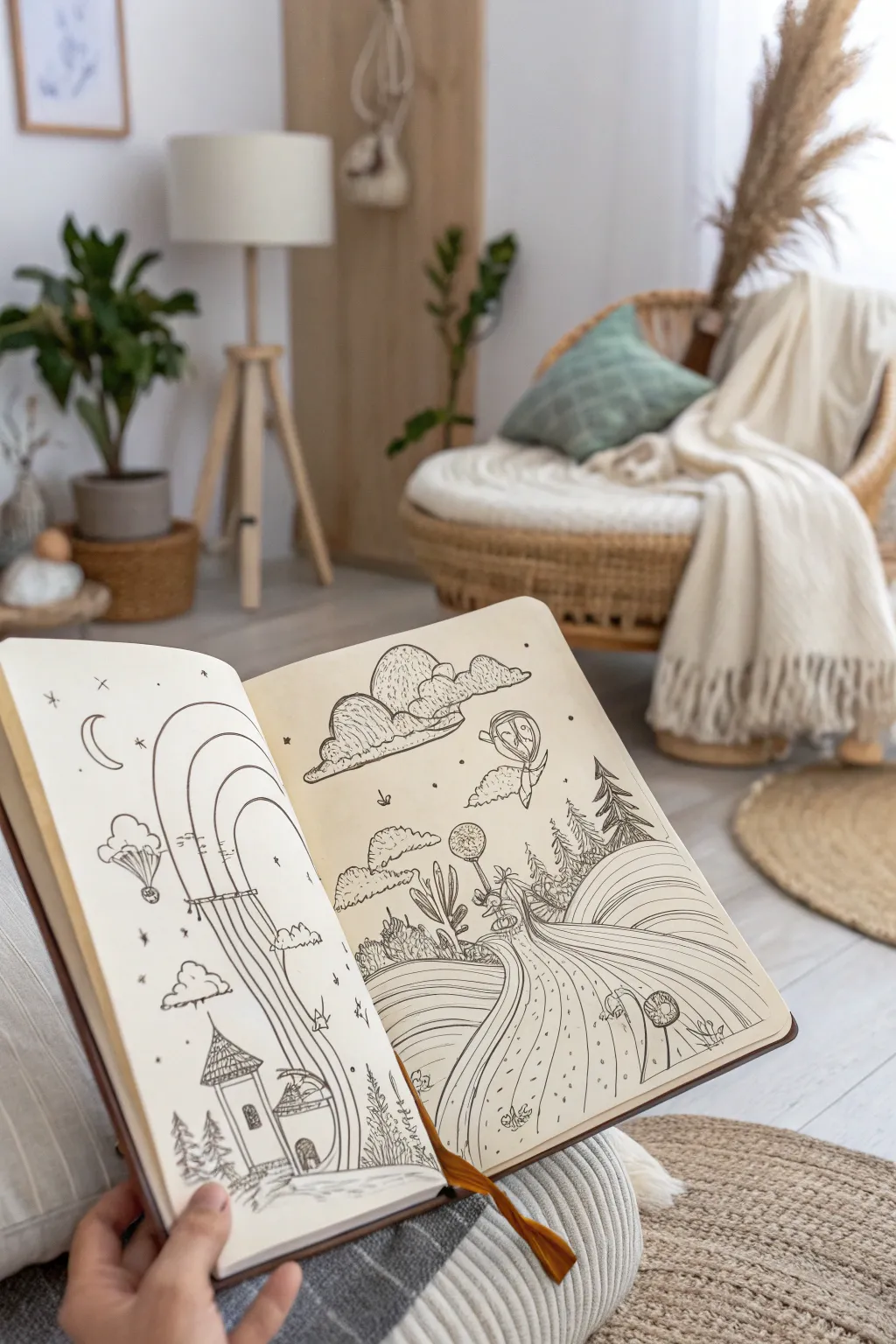 Capture the essence of your dreams with minimalist elegance and a touch of whimsy.