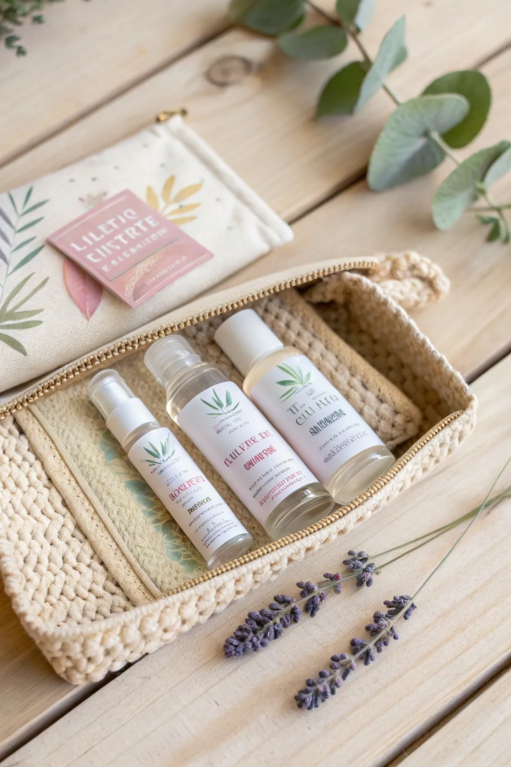 Travel in style with this chic wellness kit—your perfect on-the-go companion!
