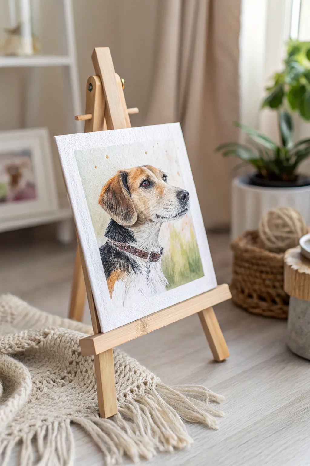 Capture their spirit in miniature: A tiny watercolor portrait that speaks volumes.