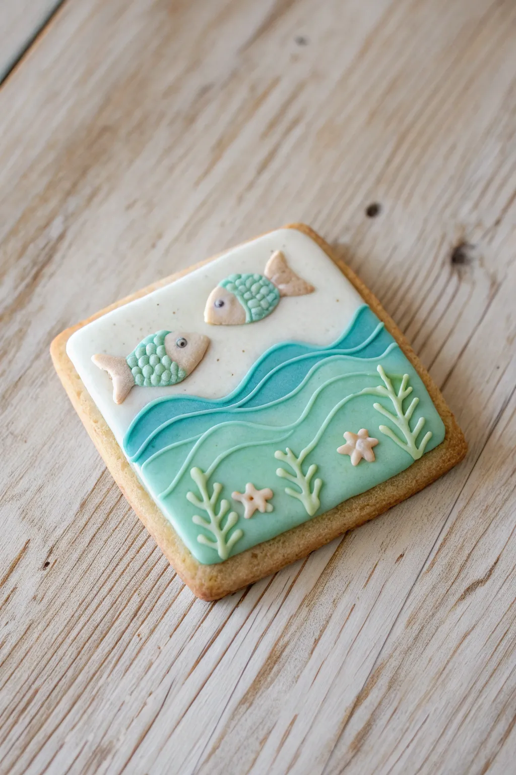 Dive into delightful details with this ocean-inspired cookie masterpiece!