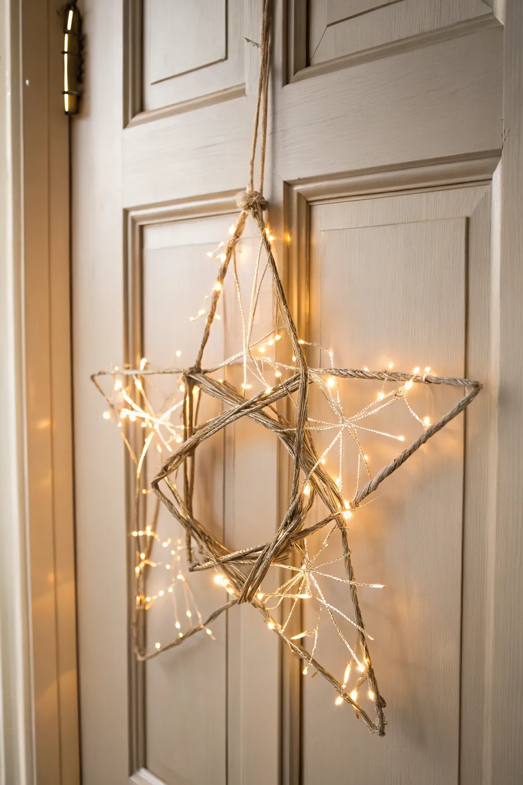 Welcome warmth and elegance with a glowing star wreath.