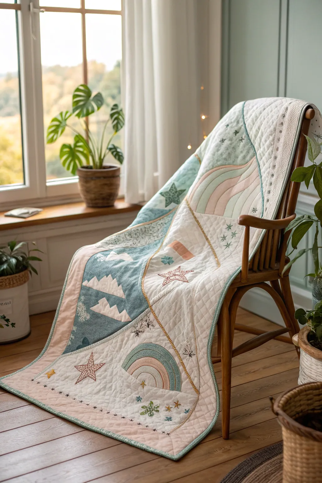 Capture the dreams you weave into reality with this exquisite story quilt.