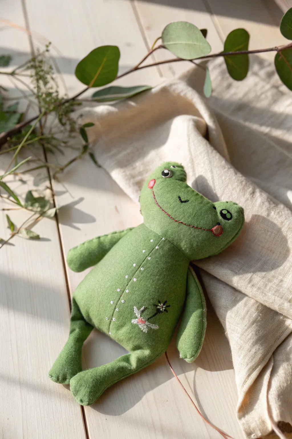 Meet Your New Crafty Companion: The Whimsical Frog Plush!