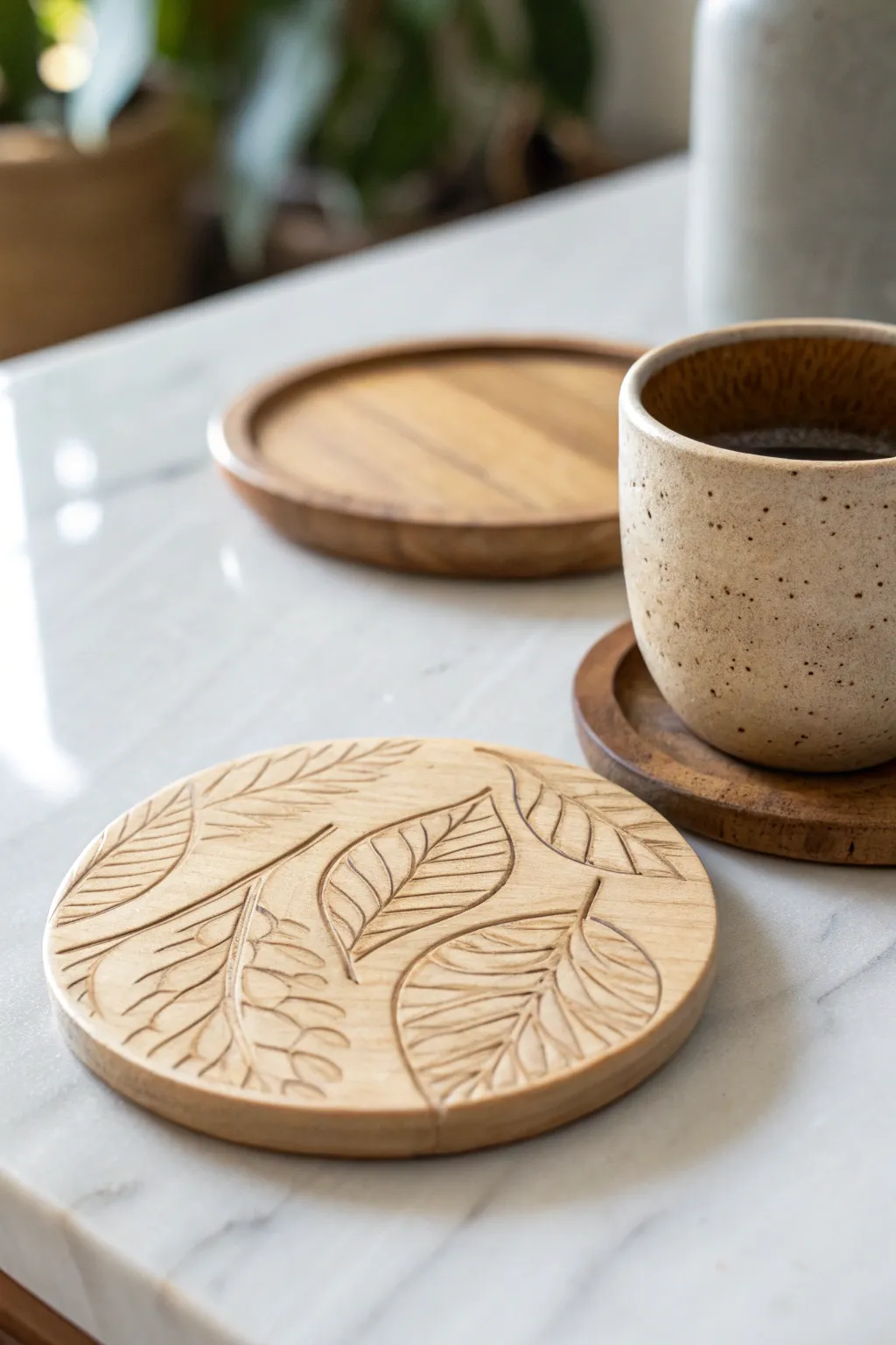Embrace elegance with eco-friendly coasters: simplicity meets sustainability.