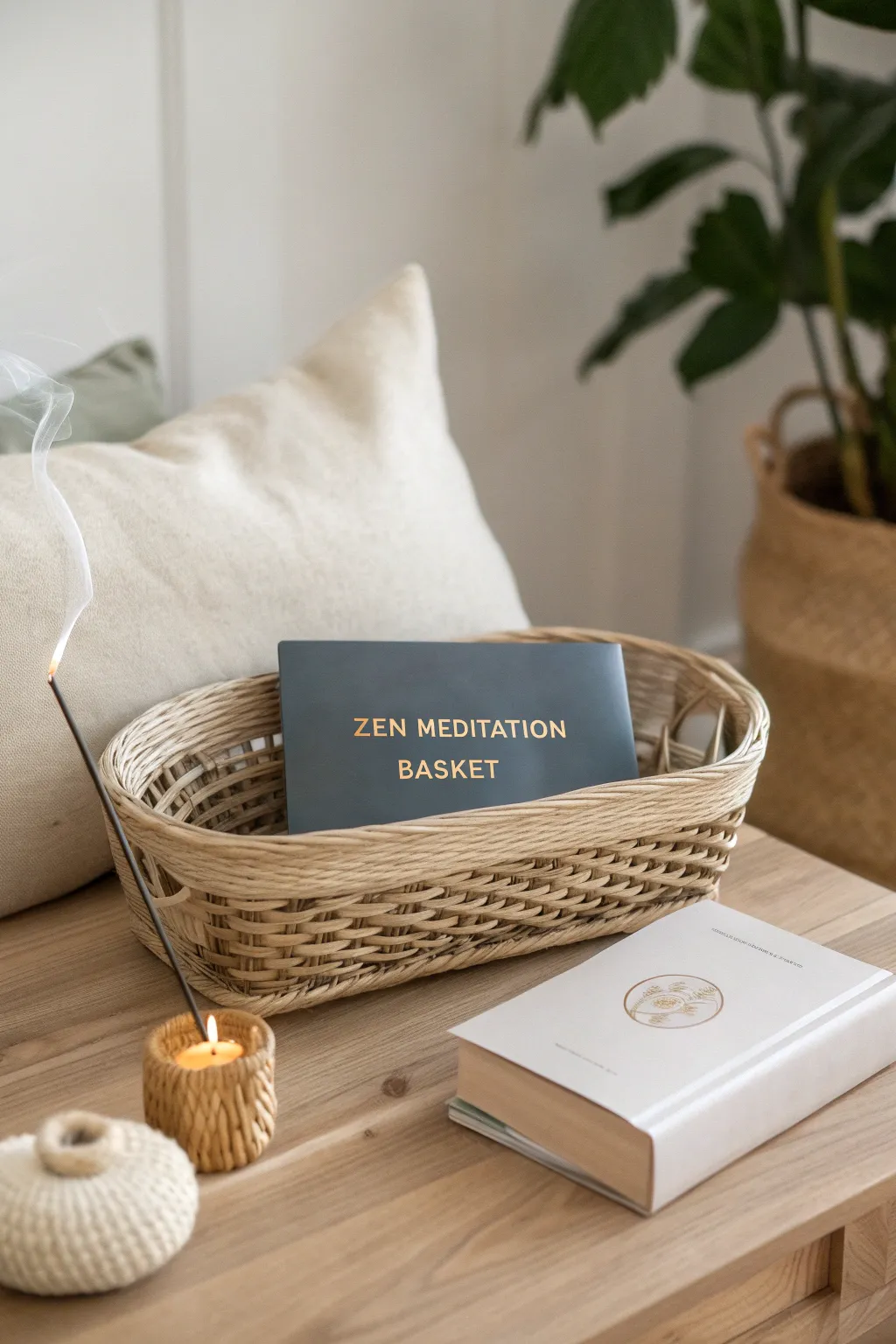 Embrace tranquility with our Zen Meditation Basket, the perfect blend of Scandinavian simplicity and Boho warmth.