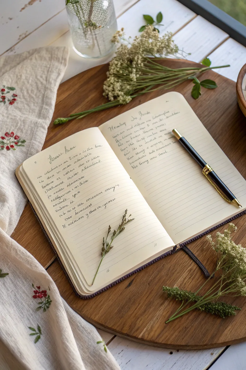Capture the essence of summer with your favorite recipes in a beautifully crafted journal. Simplicity meets elegance.