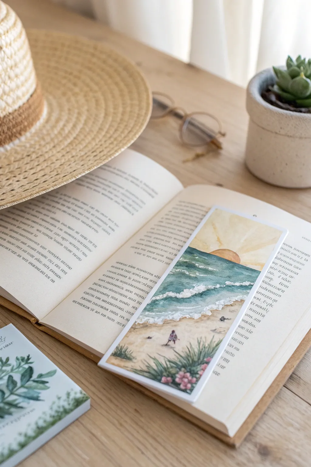 Enhance your summer reading with charming bookmark stickers!