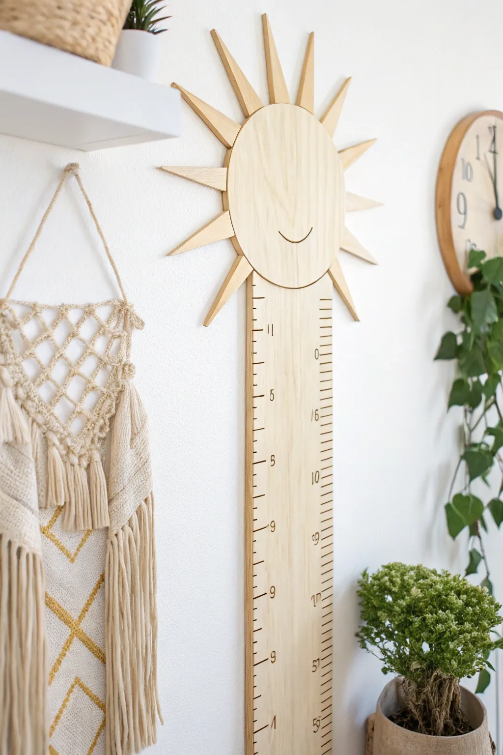 Illuminate growth with a sunshine-inspired chart that celebrates every milestone.
