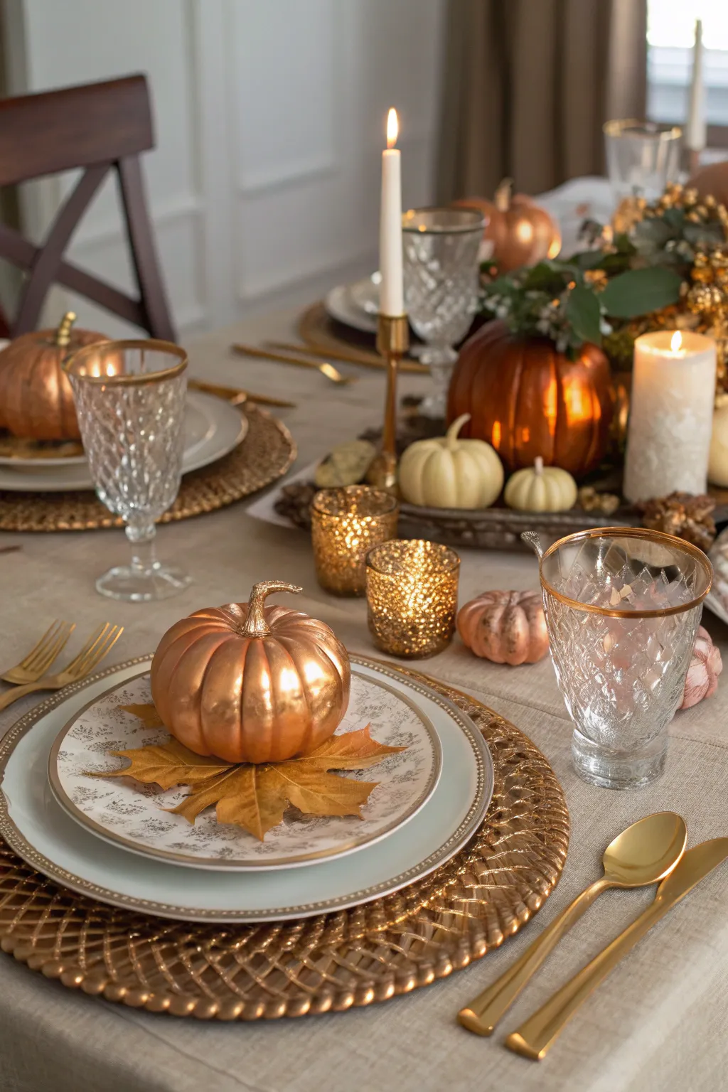 Metallic accents add sparkle and elegance.