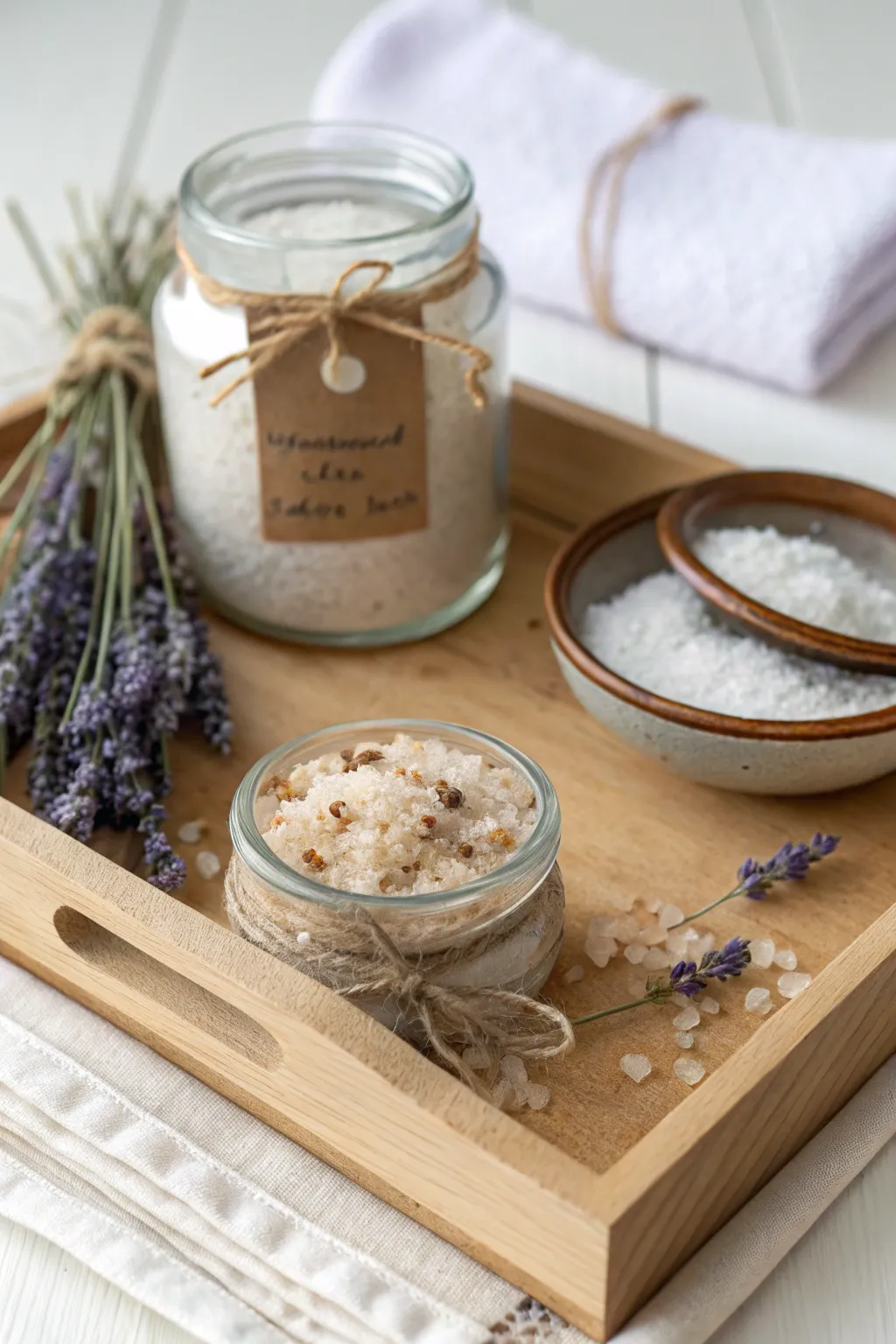 Treat your mom to a homemade mini spa kit this Mother's Day - a touch of serenity in a jar.