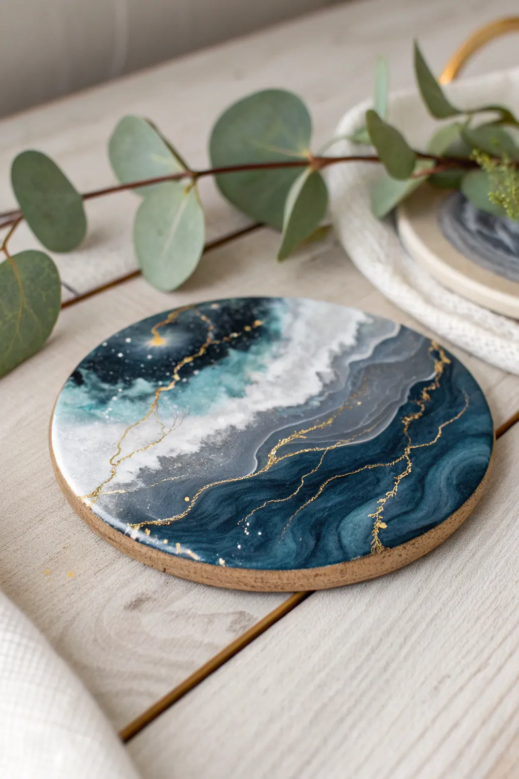 Capture the storm's beauty with these DIY Thunderstorm Coasters—where art meets functionality.