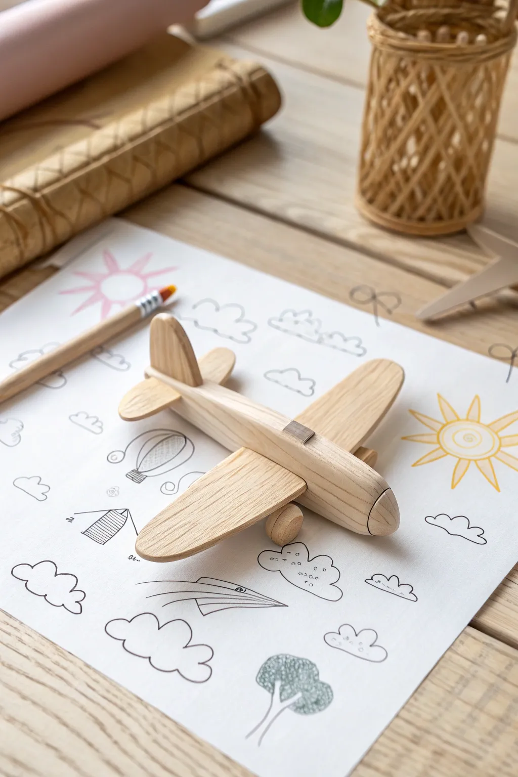 Let your toddler's imagination soar with simple, adventurous airplane sketches!