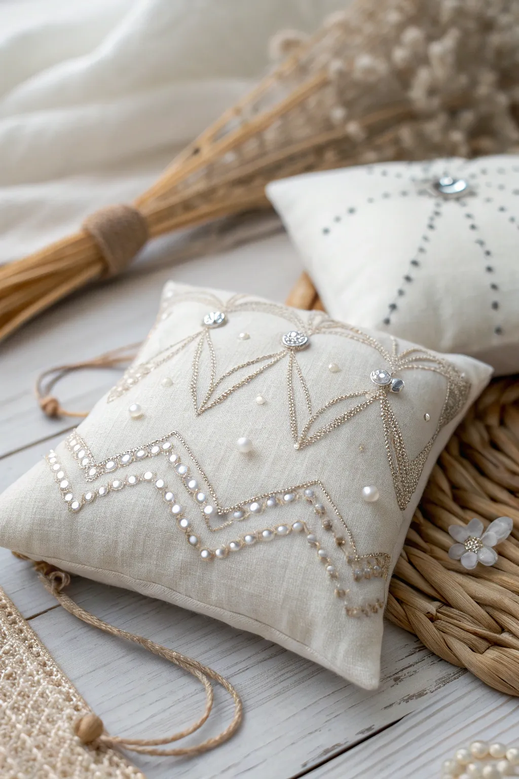 Enchant your little one's dreams with a touch of magic. ✨ A tooth fairy pillow that blends Scandinavian simplicity with boho sparkle.