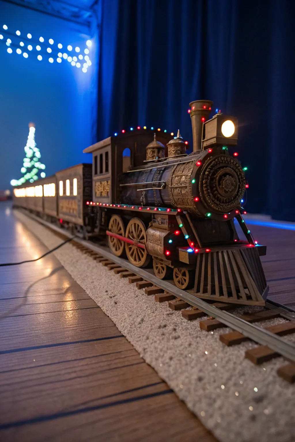 Illuminate your creativity with this enchanting light-up train scene—where craftsmanship meets magic!