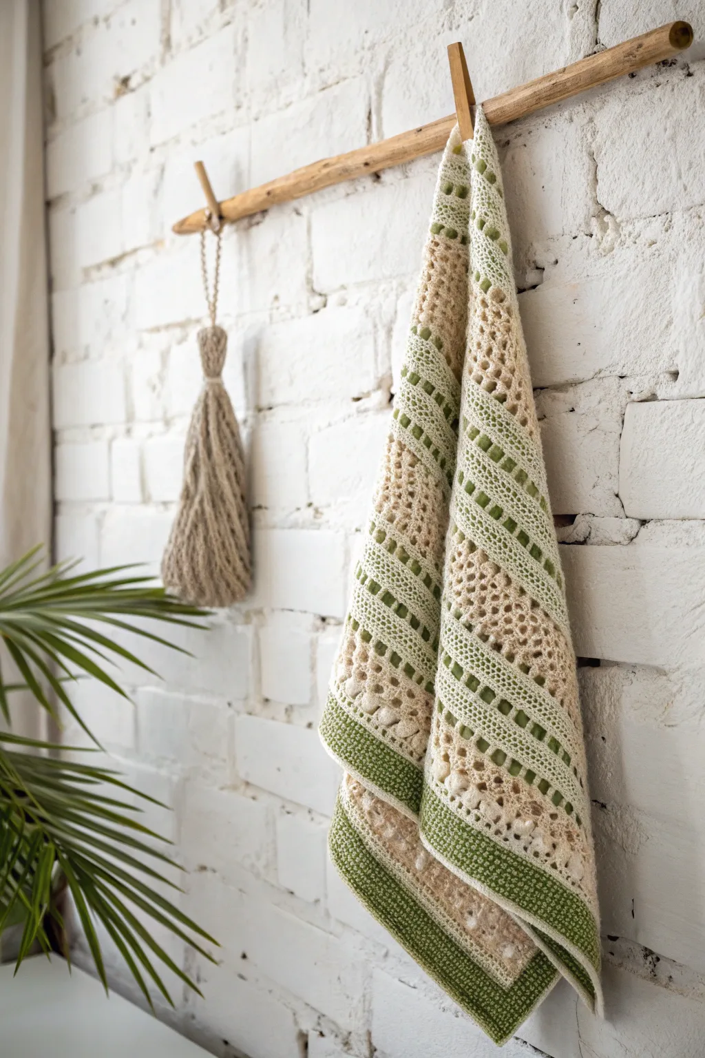 Elevate your kitchen with the timeless beauty of Tunisian crochet towels.