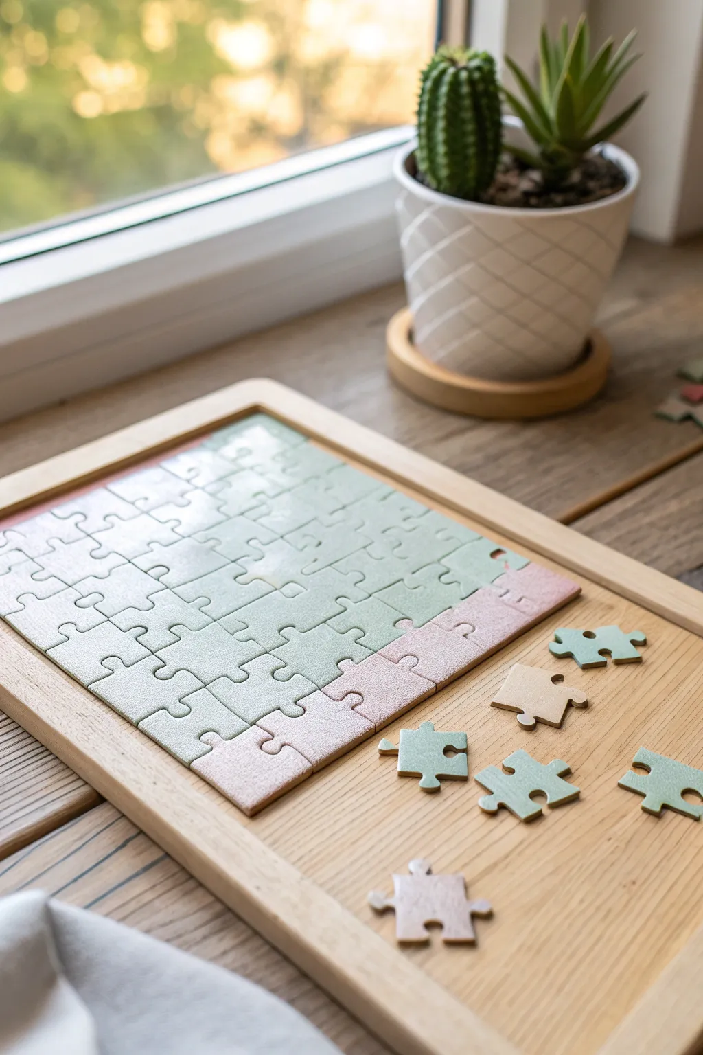 Unveil the surprise piece by piece: a gender reveal that's both heartfelt and hands-on.