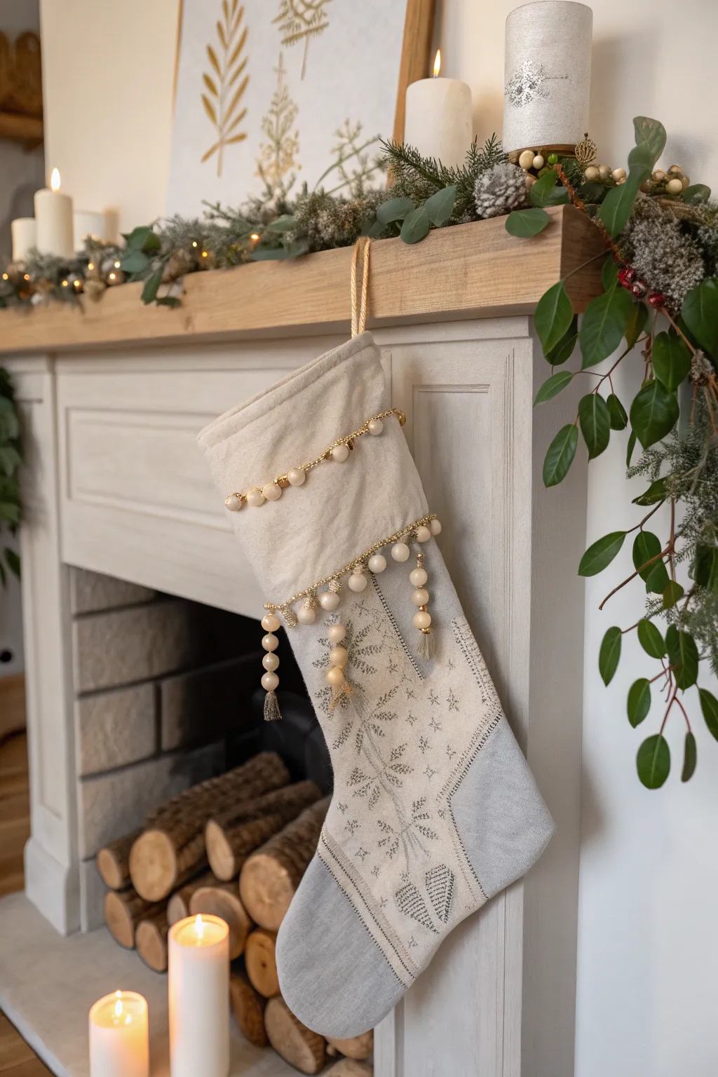 Transform old sweatshirts into charming holiday stockings that add a personal touch to your festive decor.