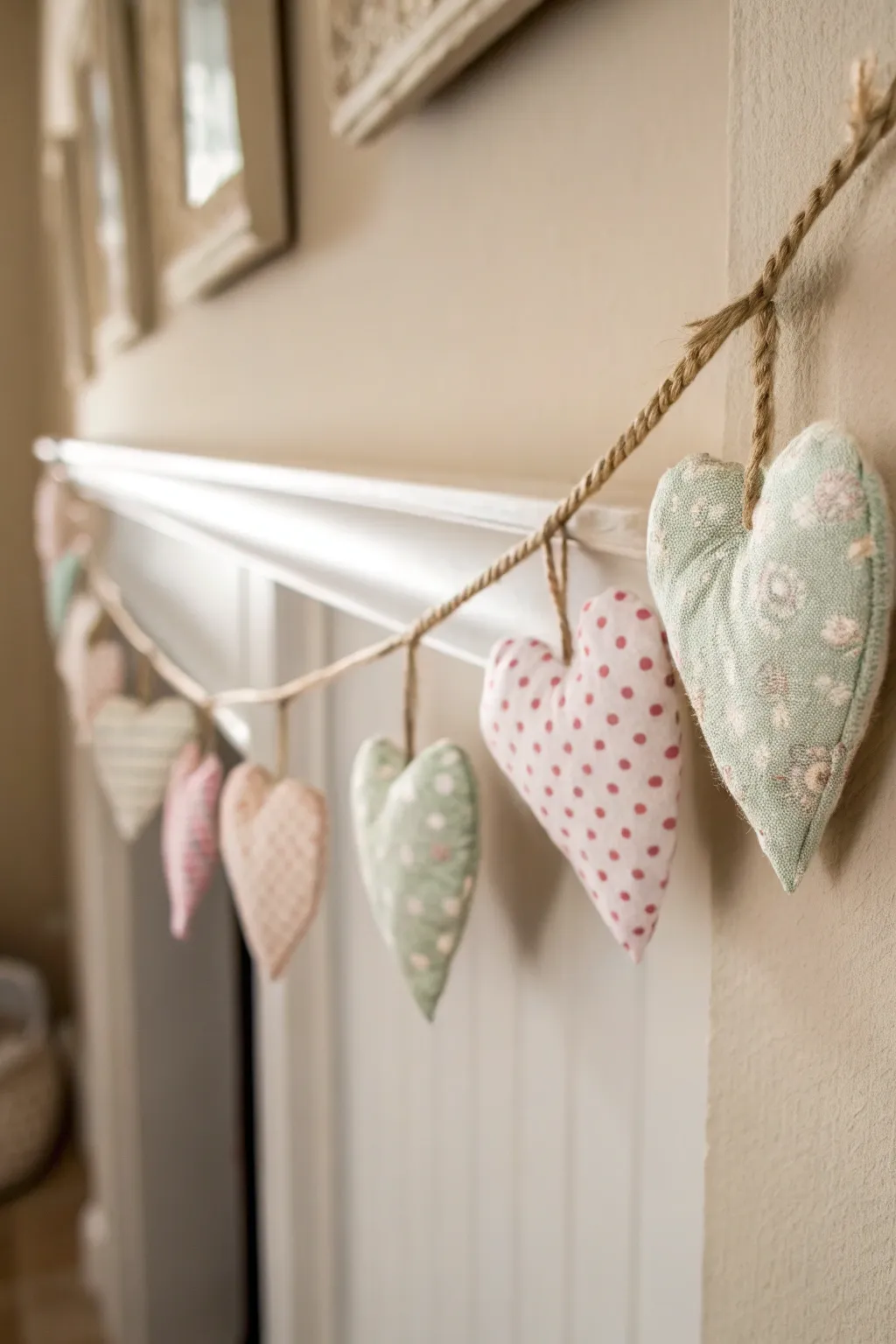 Craft your own cozy corner with a charming fabric heart bunting—perfect for adding a touch of handmade love to your space!