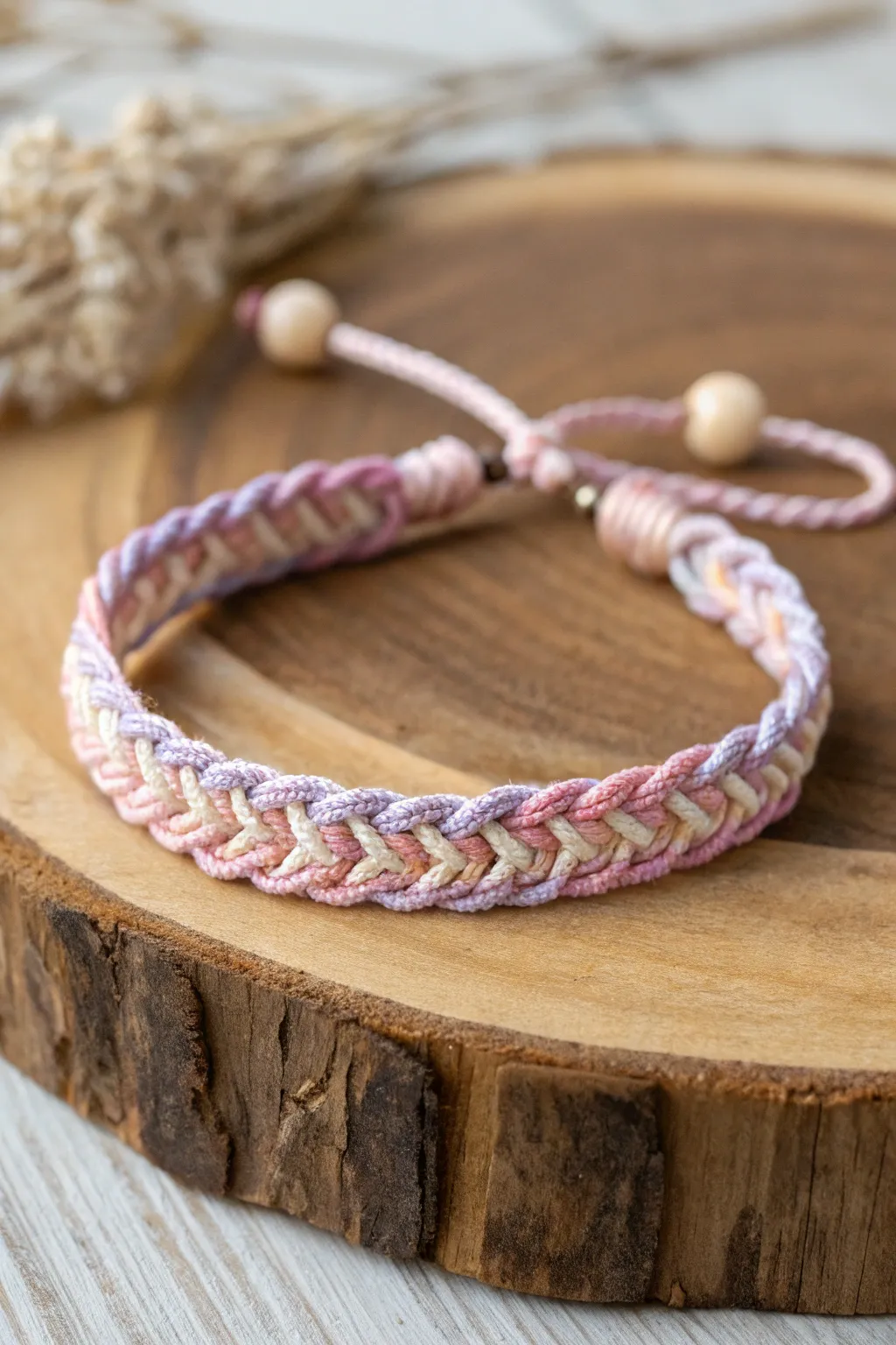 Celebrate friendship and love with a handcrafted Kumihimo bracelet. Perfect for Valentine's Day!