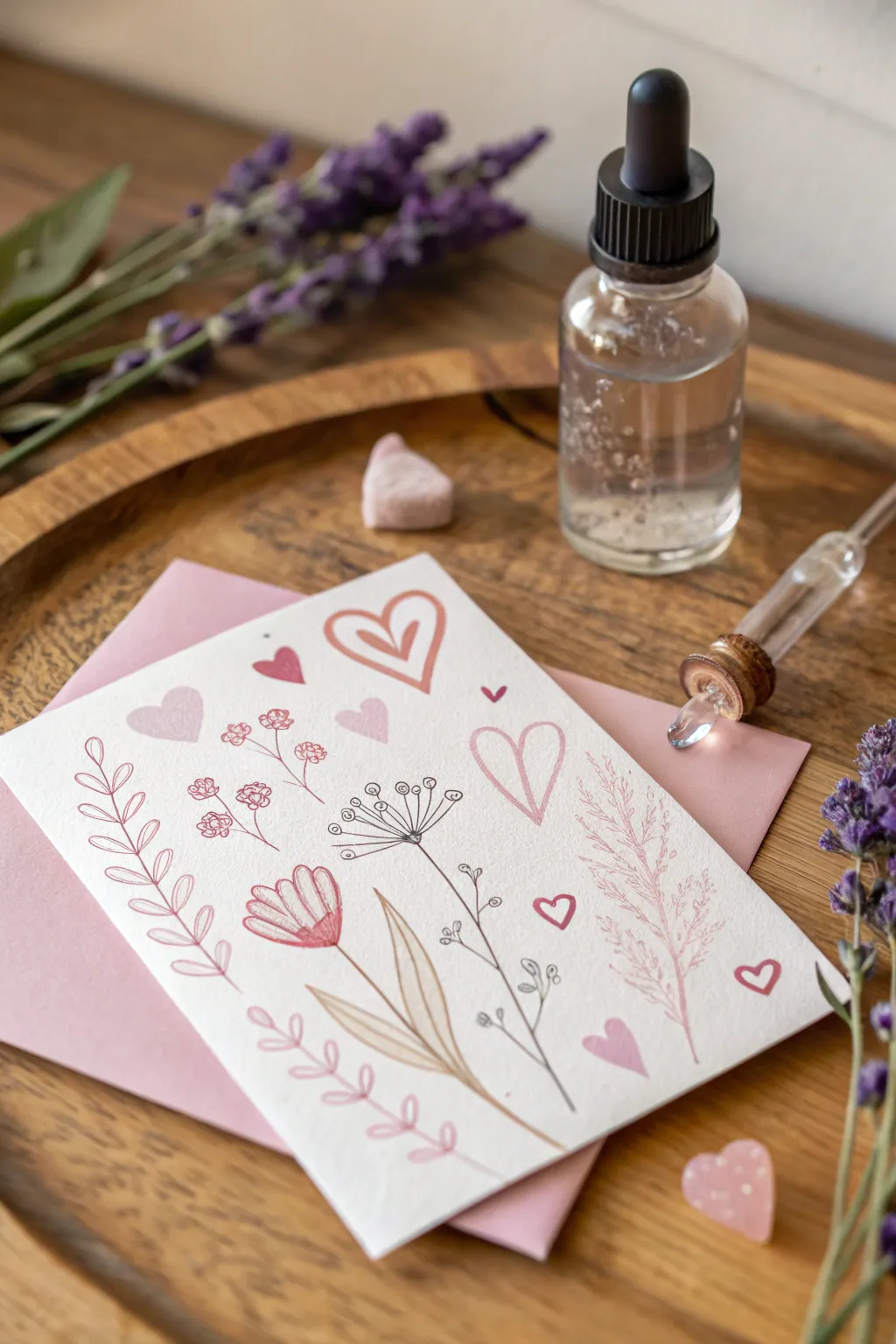 Infuse love and tranquility with a scented Valentine’s card, perfect for a heartfelt touch.