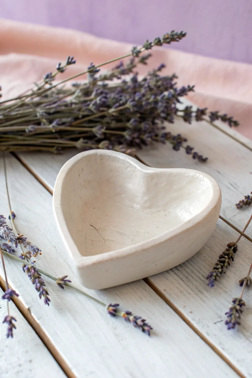 Crafted with love: A heart-shaped pinch pot perfect for holding tiny treasures.