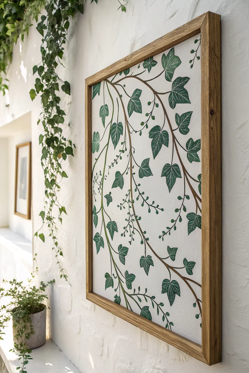 Embrace the elegance of simplicity with a monochrome vine masterpiece.