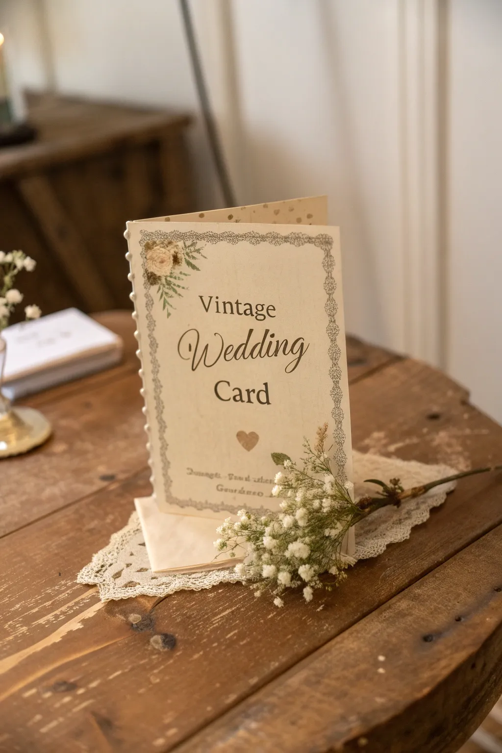 Timeless Elegance: Embrace the nostalgia with vintage-inspired wedding cards.