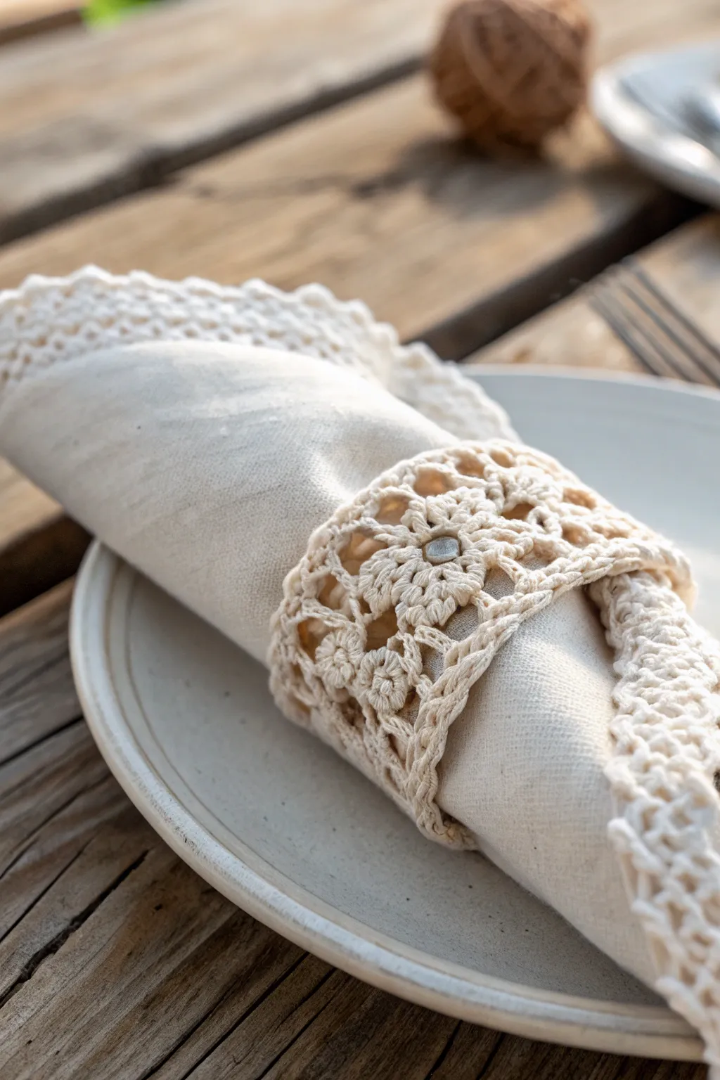 Add handcrafted elegance to your table with these stunning crocheted napkin rings.