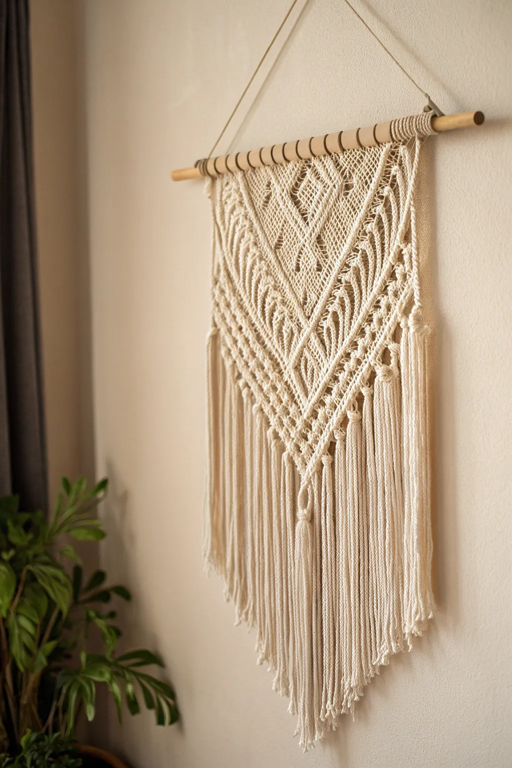 Elevate your space with the art of crochet: where simplicity meets bohemian elegance.
